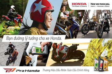 Honda Việt Nam ra mắt thương hiệu dầu nhờn toàn cầu Pro Honda
