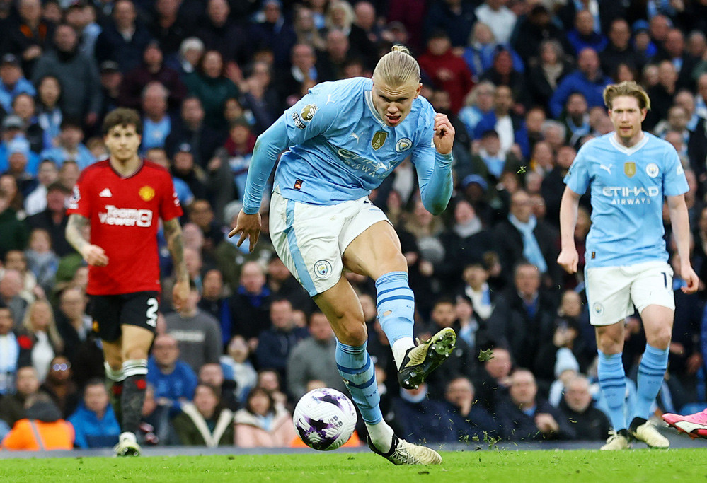 View - Kết quả bóng đá Man City 3-1 MU, vòng 27 Ngoại hạng Anh