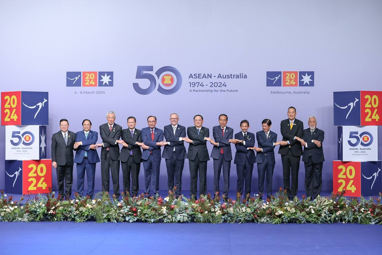 Thủ tướng dự lễ đón các Trưởng đoàn tham dự hội nghị cấp cao ASEAN – Australia.