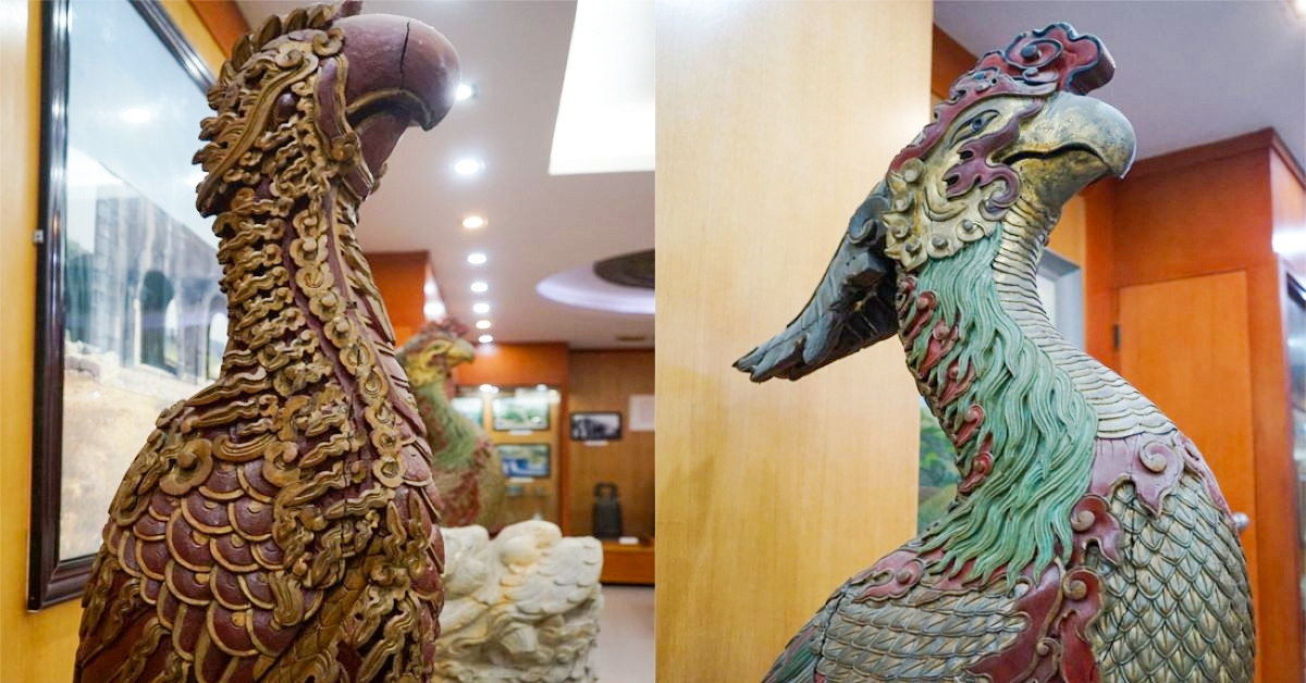 Chiêm ngưỡng đôi vẹt cổ bằng gỗ mít và chuông đồng 300 năm tuổi ở Thanh Hóa