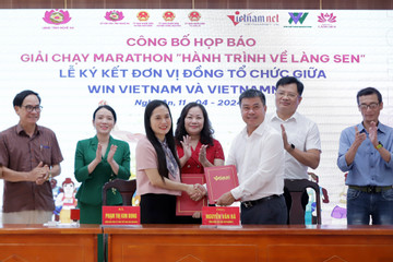 Công bố giải marathon 'Hành trình về Làng Sen 2024'