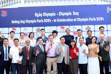 Hơn 1.000 người hưởng ứng Thế vận hội Paris 2024 tại Việt Nam