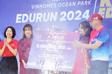 Kỷ lục Edurun 2024: Quyên góp 5 tỷ đồng để xây trường vùng xa
