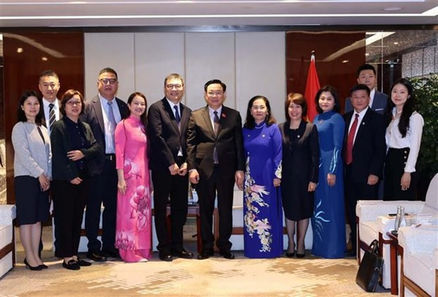 NA chairman meets with Chinese groups’ executives hinh anh 1