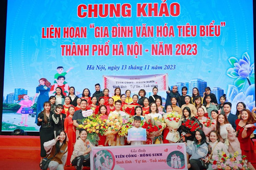 Năm 2024, Hà Nội tiếp tục duy trì chỉ tiêu 88% hộ đạt Gia đình văn hóa