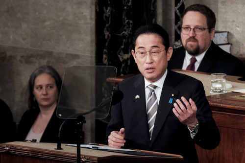 Thủ tướng Nhật phát biểu trước Quốc hội Mỹ, kêu gọi tiếp tục viện trợ Ukraine