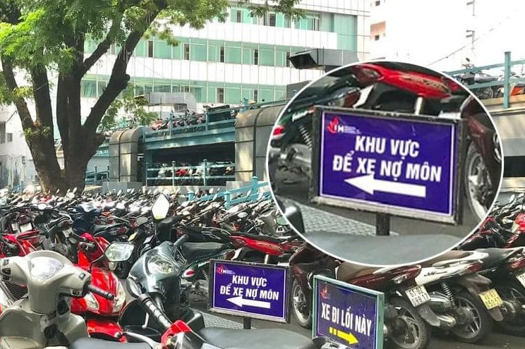 Sự thật bức ảnh 'khu vực để xe nợ môn' của một trường đại học