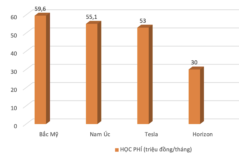 Học phí của 85 trường tư thục ở TP.HCM, cao nhất 60 triệu đồng/tháng