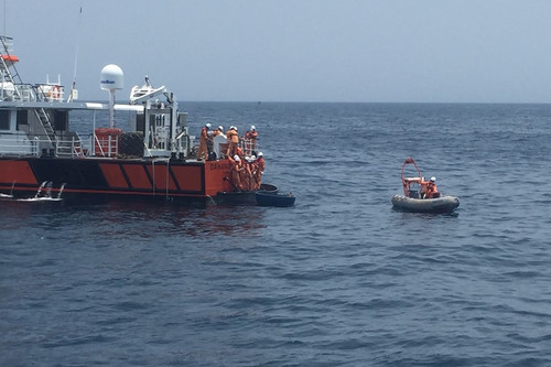 Tìm thấy thi thể thứ 4 trong vụ chìm sà lan trên biển Quảng Ngãi