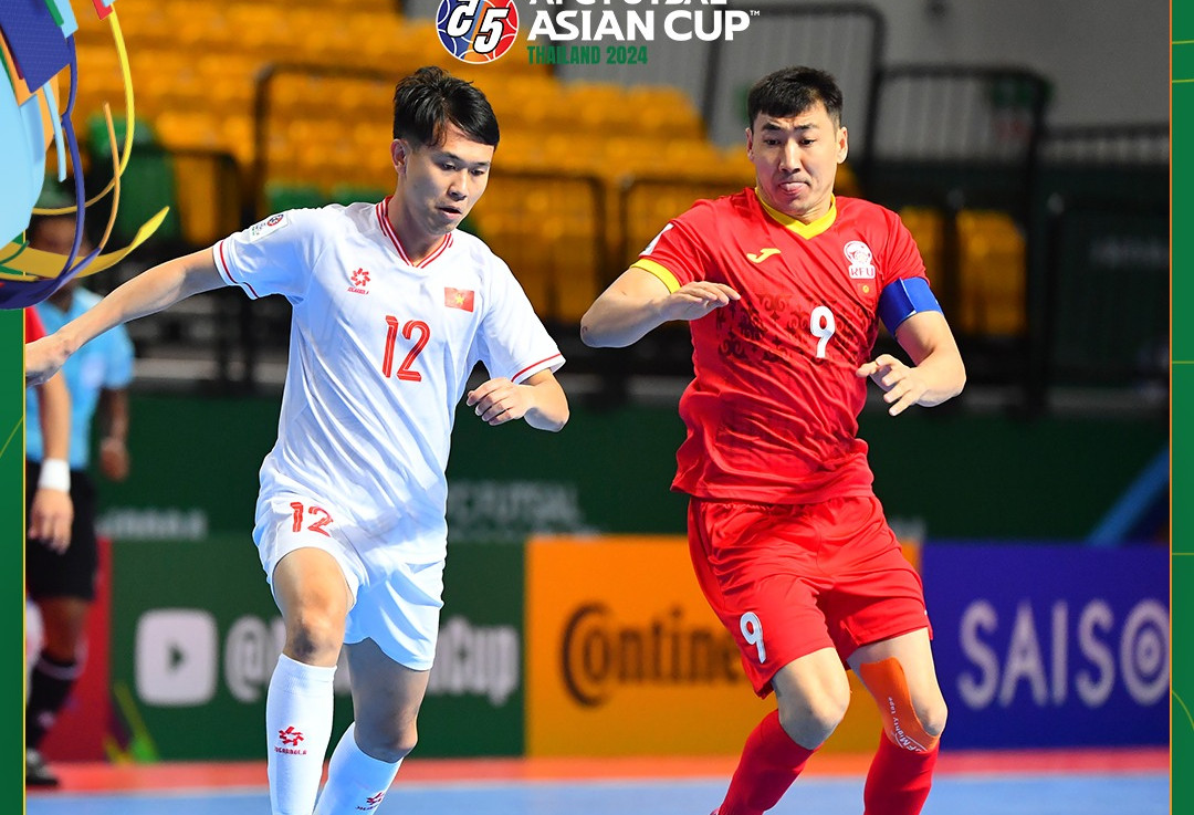  Trực tiếp bóng đá futsal Việt Nam 1-2 Kyrgyzstan: Thế trận nghẹt thở