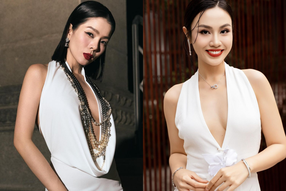 Lệ Quyên, Thuỷ Tiên sexy khoe vòng 1 táo bạo