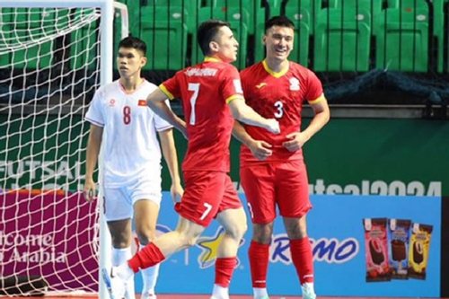 Vietnam lost to Kyrgystan, out of Futsal World Cup contention