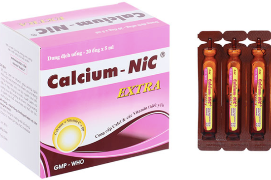 Thu hồi lô dung dịch uống Calcium-Nic extra vi phạm chất lượng