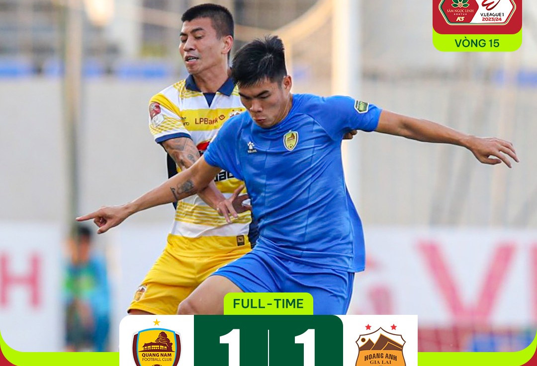 LPBank HAGL tuột chiến thắng trước Quảng Nam