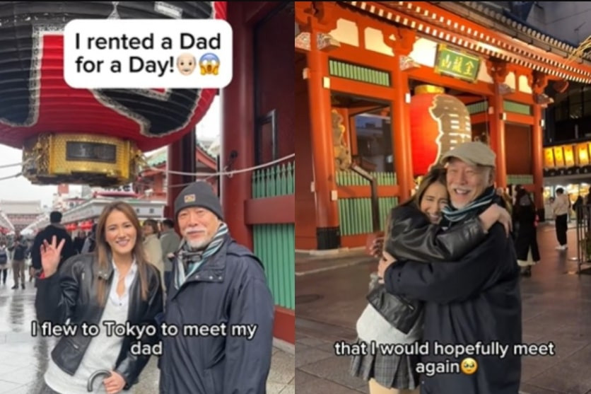 Thuê người đóng giả làm cha, cô gái có trải nghiệm không thể quên