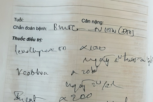 Bộ Y tế lên tiếng vụ đơn thuốc viết tay chữ như 'giun dế'