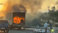 Bản tin cuối ngày 7/4: Xe tải cháy dữ dội trên cao tốc Phan Thiết - Dầu Giây