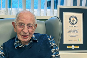 Mới được trao kỷ lục cao tuổi nhất thế giới, cụ ông chia sẻ bí quyết sống thọ