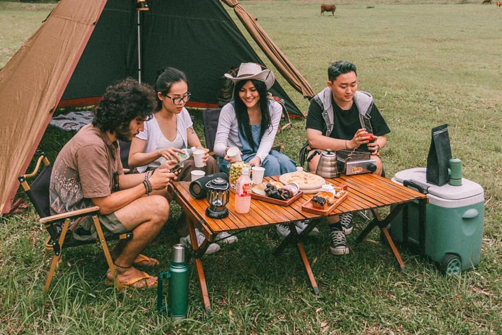 Thung lũng xanh mát ở Hải Phòng hút khách tới cắm trại, ăn đặc sản ‘gà ngủ cây’