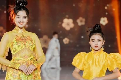 Local designer promotes Ao Dai at Bangkok Kid International Fashion Week