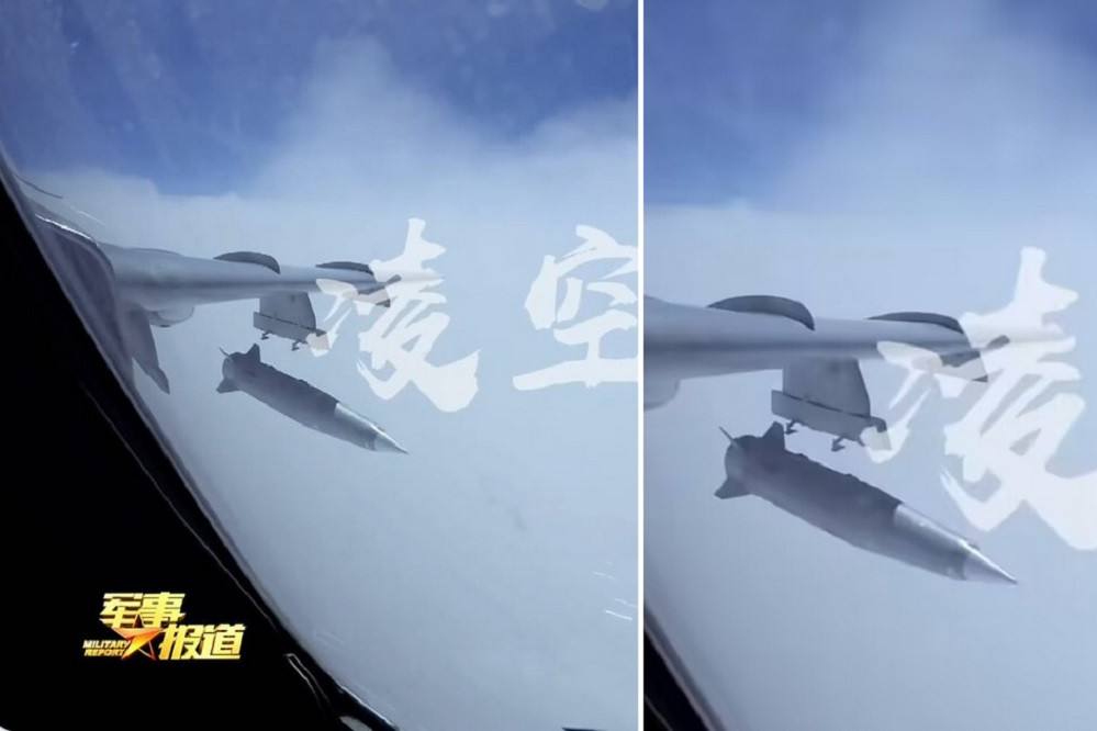 Video máy bay ném bom Trung Quốc lần đầu phóng tên lửa đạn đạo