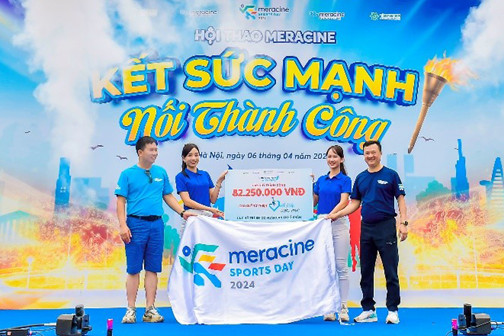  Dược phẩm Meracine tổ chức giải chạy gây quỹ giúp trẻ em vùng cao