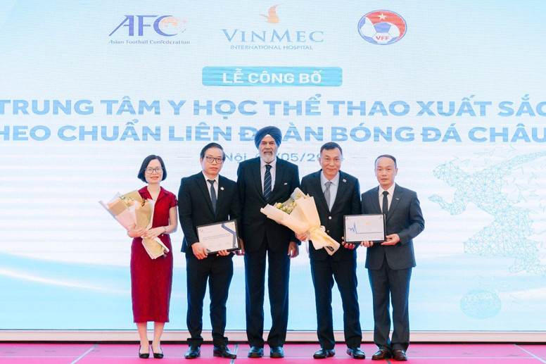 Trung tâm y học thể thao Vinmec đạt chứng nhận xuất sắc theo chuẩn châu Á