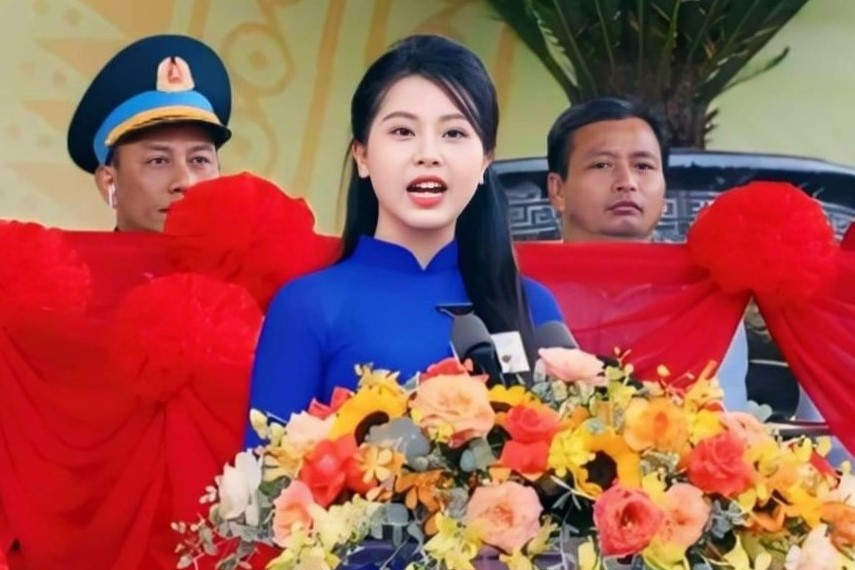 Cô gái đại diện người trẻ phát biểu tại Lễ kỷ niệm 70 năm Chiến thắng Điện Biên Phủ là ai?