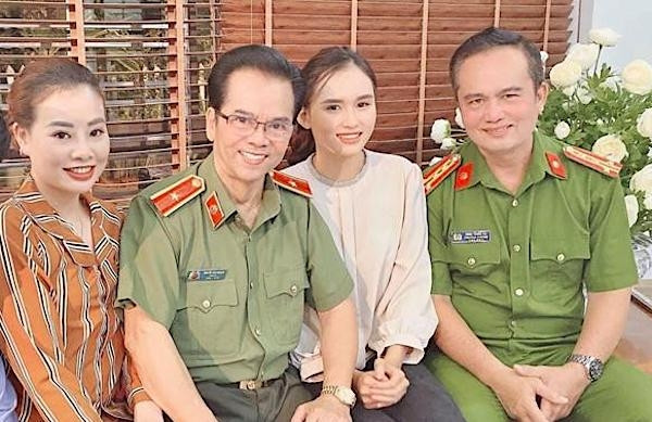 Runner-up Thuy Nhan – the wife of Major Nhat in the movie ‘Underground Storm’ revealed behind the scenes of filming