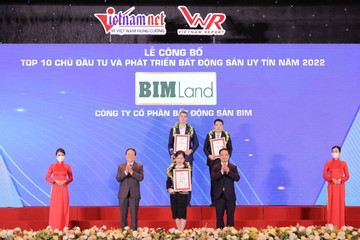 BIM Land năm thứ 4 liên tiếp lọt Top 10 Chủ đầu tư bất động sản Việt Nam uy tín
