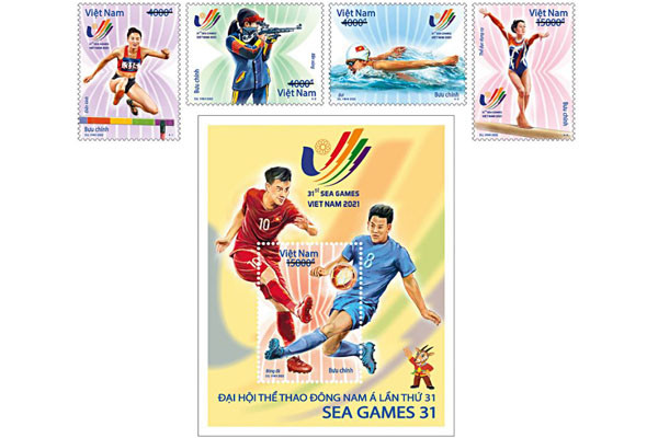 Bộ tem bưu chính về SEA Games 31 sắp được phát hành