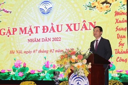 Bộ trưởng Nguyễn Mạnh Hùng chúc Tết Nhâm Dần 2022