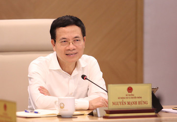 Bộ trưởng Nguyễn Mạnh Hùng phát biểu tại giao ban Quản lý nhà nước tháng 8/2021