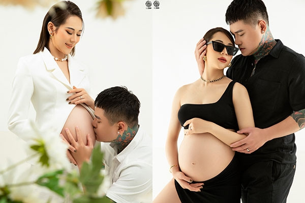 Singer Vu Duy Khanh is in love with his pregnant wife who is 10 years younger than him