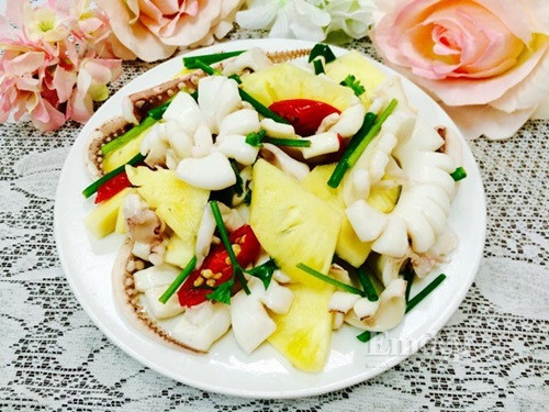 {cách làm mực xào dứa không tanh}