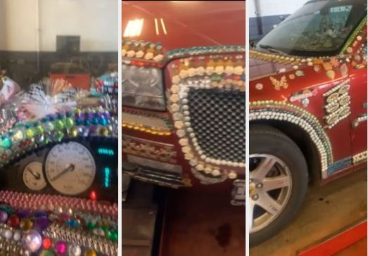 Chiếc ô tô độ nội thất theo phong cách