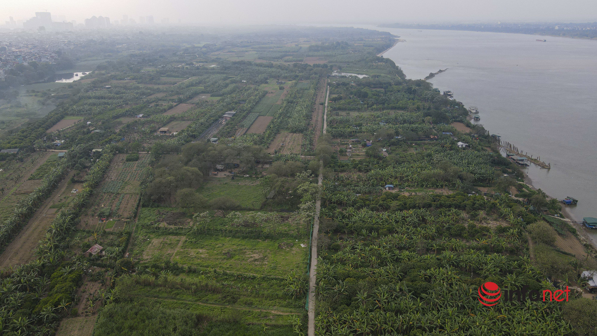 Hà Nội: Toàn cảnh bãi giữa sông Hồng nên thơ được đề xuất cải tạo thành công viên văn hóa