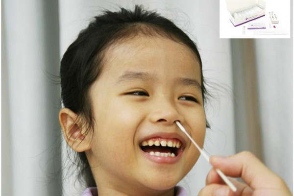 Đã có kit test nhanh Covid-19 phù hợp trẻ em