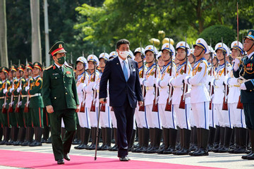 Đại tướng Phan Văn Giang chủ trì lễ đón Bộ trưởng Quốc phòng Nhật Bản