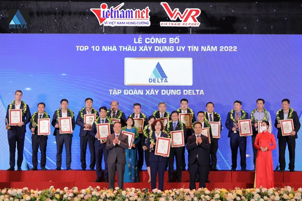 Delta Group lọt Top 10 Nhà thầu xây dựng uy tín năm 2022