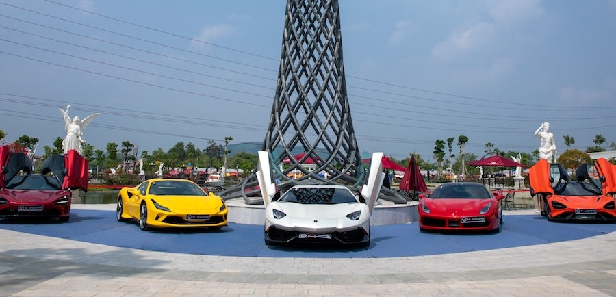 Đội siêu xe hàng trăm tỷ đồng đổ bộ về Thái Nguyên