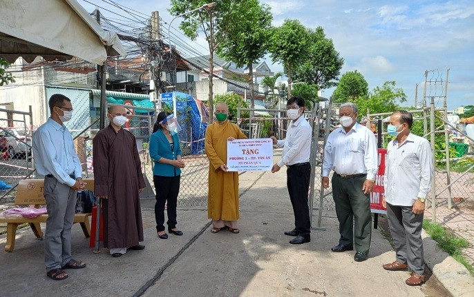 GHPGVN tỉnh Long An tích cực tham gia các hoạt đột từ thiện xã hội