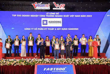 Handong E&C vào top 500 doanh nghiệp tăng trưởng nhanh nhất Việt Nam - FAST500