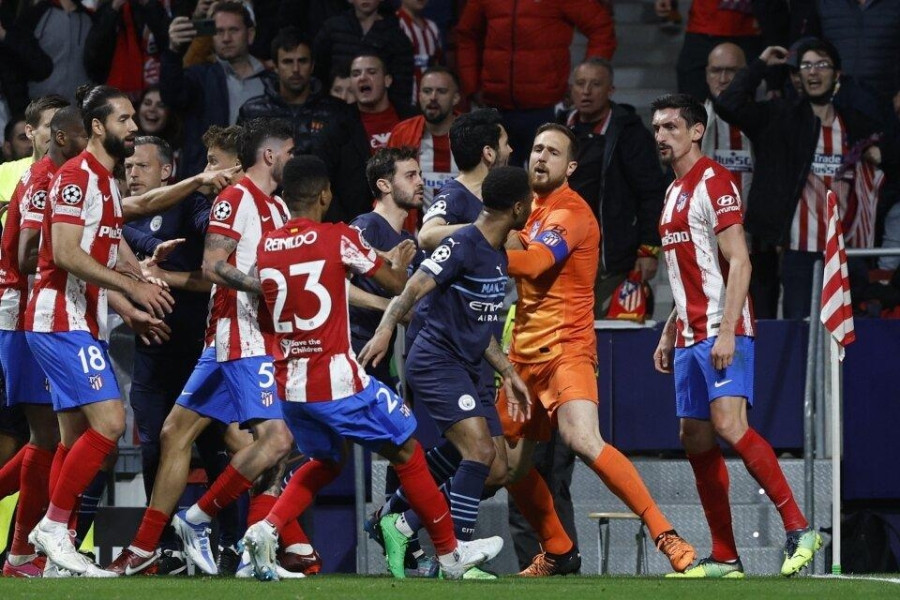 Hòa căng thẳng với Atletico, Man City đấu Real ở bán kết