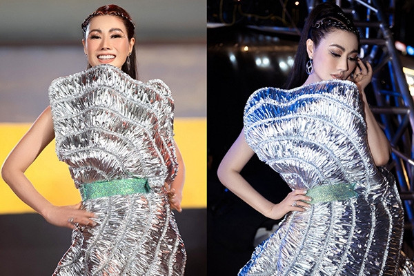 Miss Dao Ai Nhi made a fashion show vedette