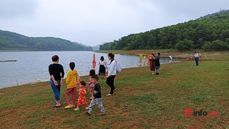 Triển lãm tranh trên mặt hồ, trong rừng gây ấn tượng