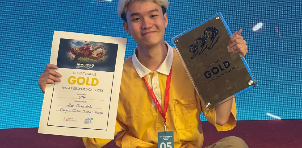 Making a short film in just 1 day, the Diplomatic student won the Gold Award in the creative competition