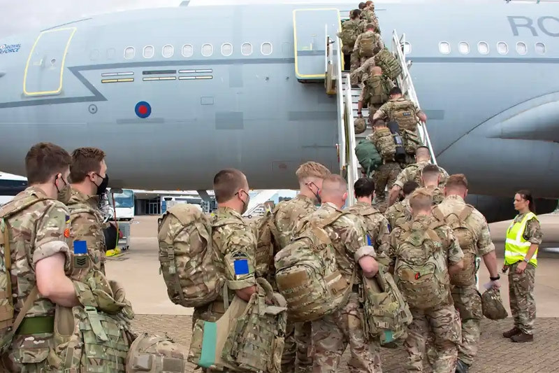 Britain sent 8,000 troops to Eastern Europe to exercise with allies