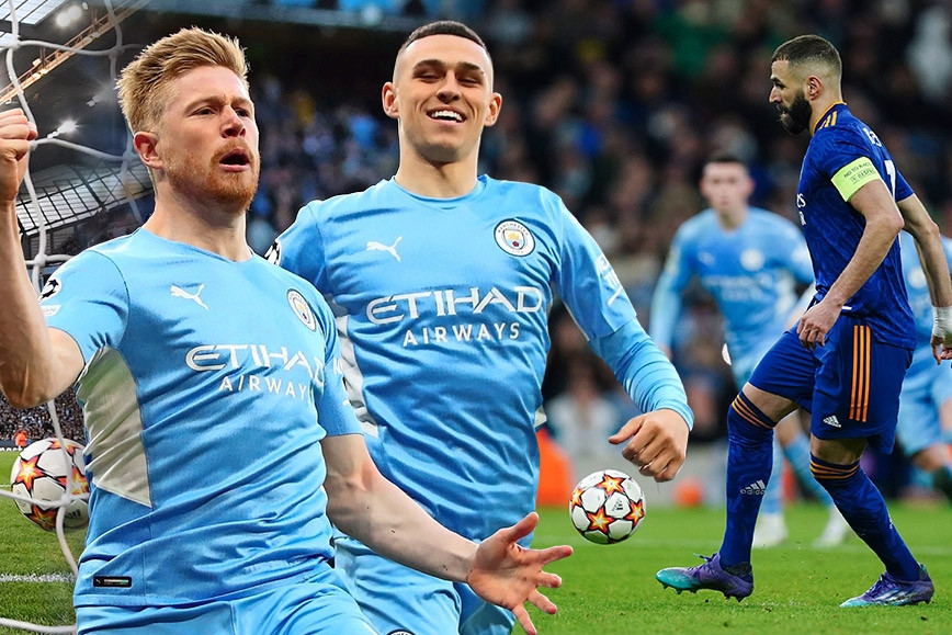 Man City hạ Real Madrid nghẹt thở: Đại tiệc tấn công