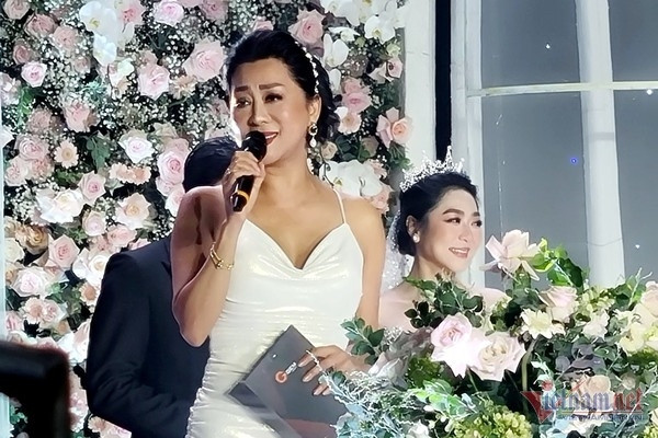 MC Kỳ Duyên cùng dàn sao dự đám cưới của Hà Thanh Xuân với chồng đại gia